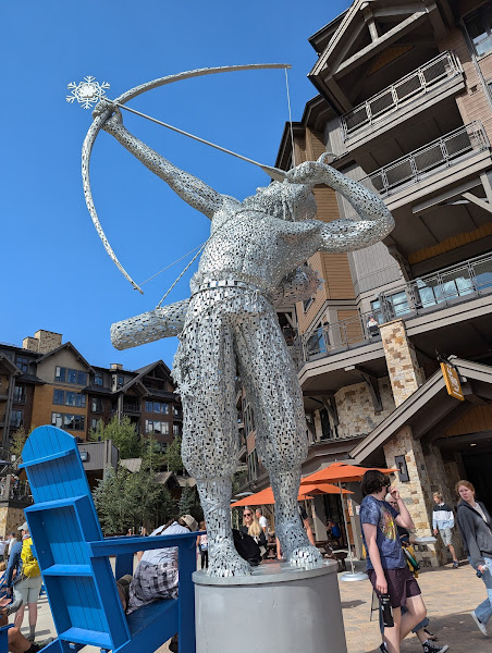 Sculpture of Ullr to reflect the spirit of Breckenridge - Tourist attraction in Breckenridge