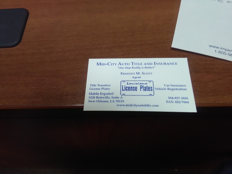 Mid-City Auto Title & Insurance - Auto insurance agency in New Orleans