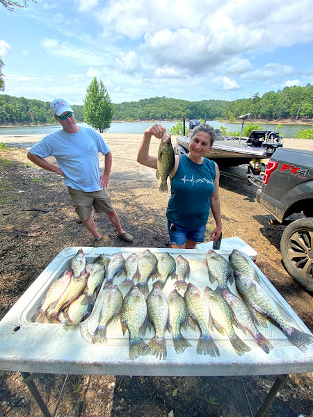 Broken Bow lake crappie guide service