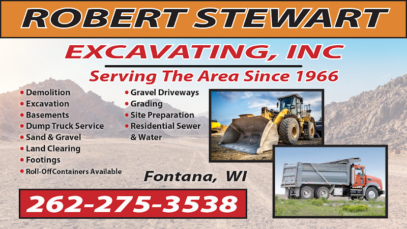 Robert Stewart Excavating Inc - Excavating contractor in Fontana-On-Geneva Lake