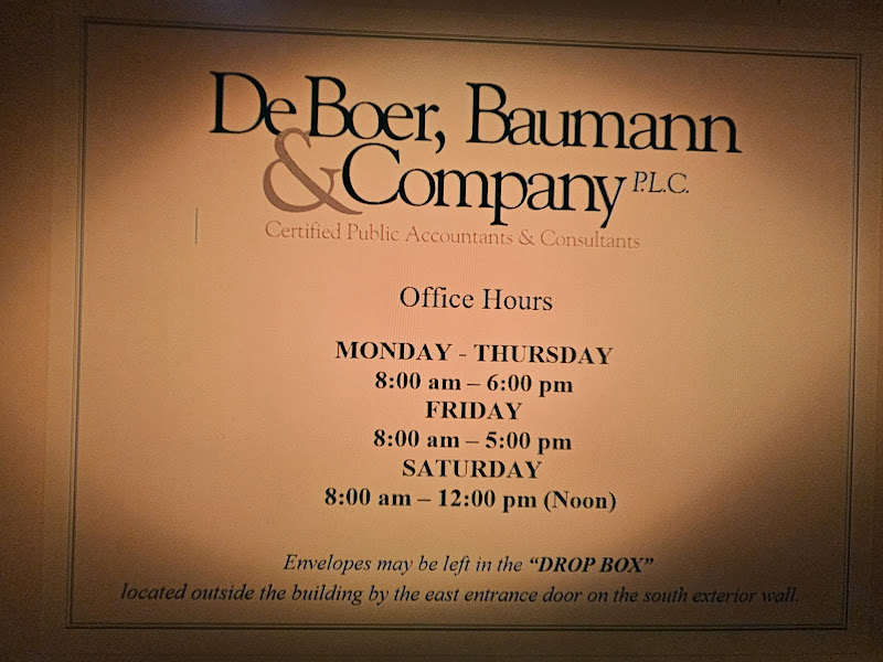 De Boer, Baumann & Company, PLC - Tax preparation service in South Haven
