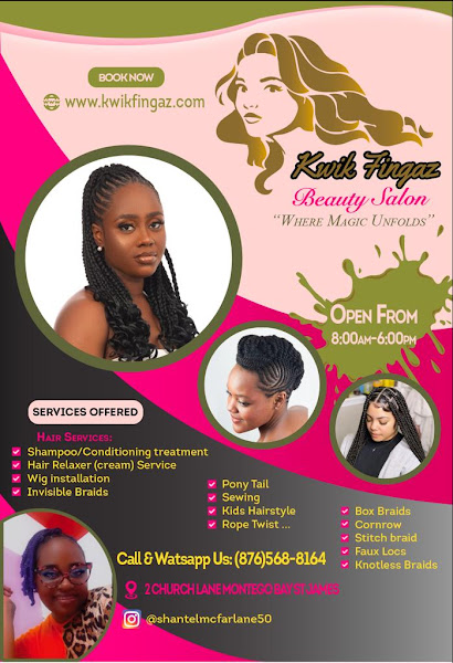 Kwik Fingaz Beauty Salon - Beauty salon in upstairs China Doll Plaza