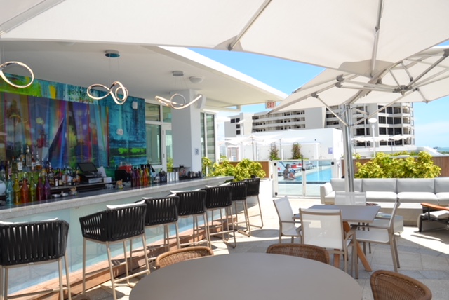 Perspective Rooftop Pool Bar