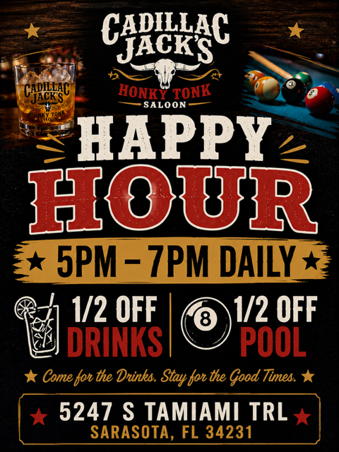 Cadillac Jack’s Honky Tonk Saloon - Night club in Sarasota