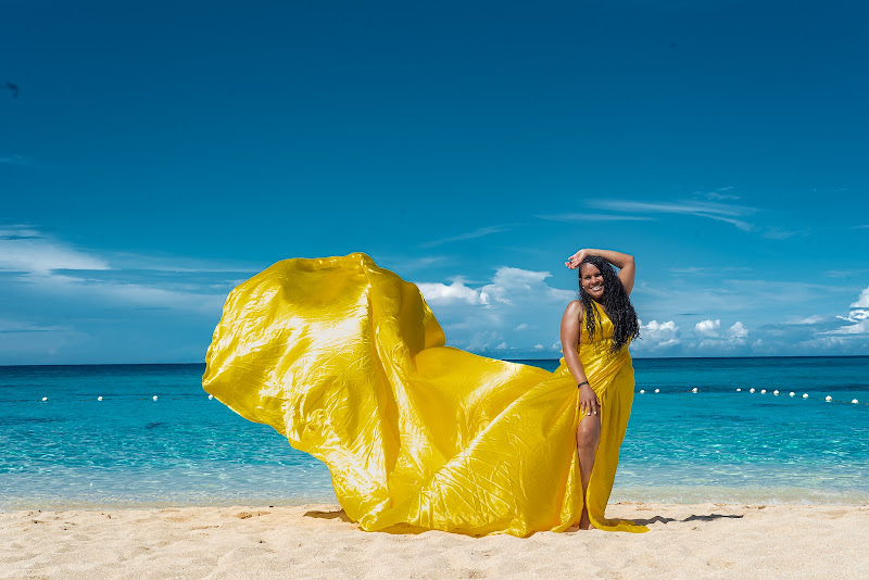 Flying Dress Photoshoot Montego Bay - Photographer in Montego Bay