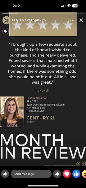 Deanna Workman, Century 21 Legacy - Real estate agent in Gatlinburg