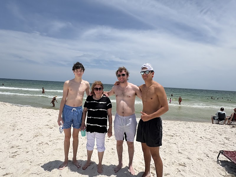 Alabama Florida State line on the beach photo