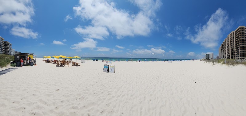 Alabama Florida State line on the beach photo