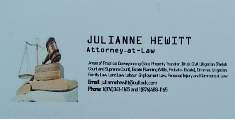 Julianne Hewitt, Attorney-at-Law - Legal services in Ocho Rios