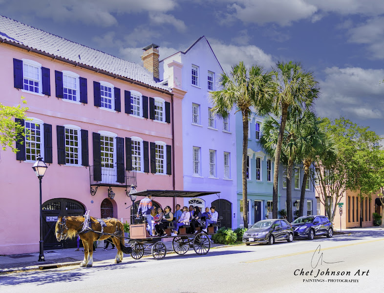 Rainbow Row - Tourist attraction in Charleston