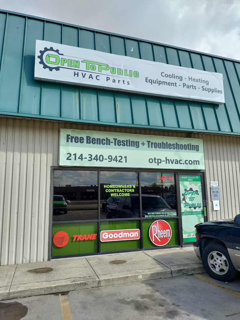 Open To Public HVAC Parts - Air conditioning contractor in Dallas